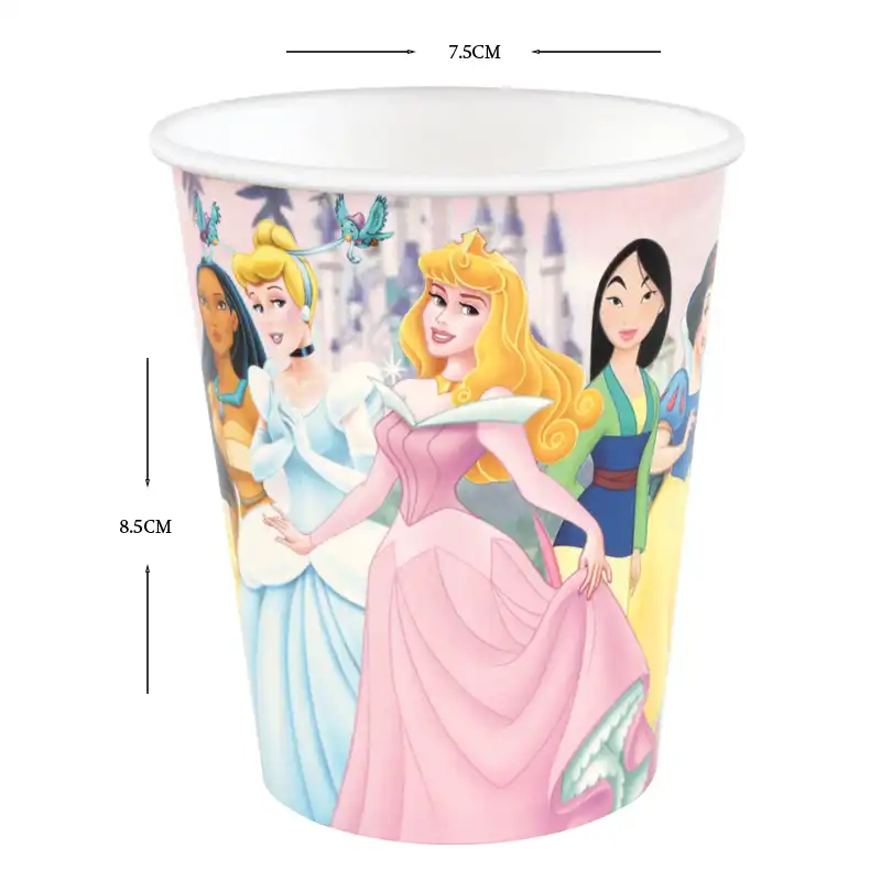 Disney Princess Party Paper Cups - 10 pcs