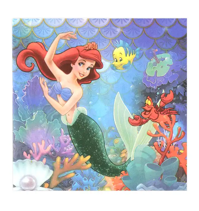 Little Mermaid Ariel Party Paper Napkins – 20 Pcs