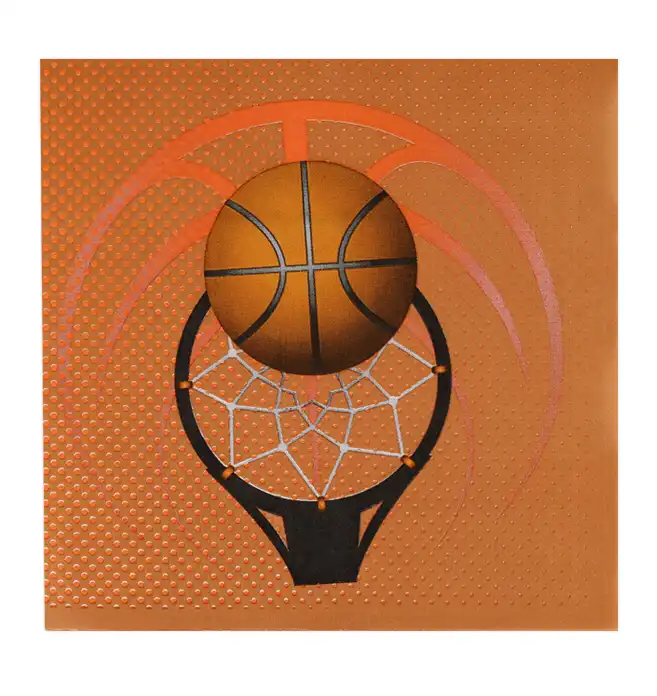 Basketball Party Paper Napkins - 16 pcs