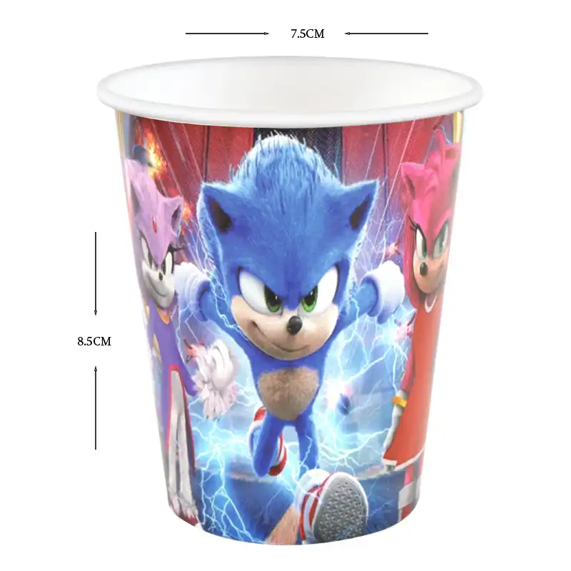 Sonic Speed Party Paper Cups - 10 pcs