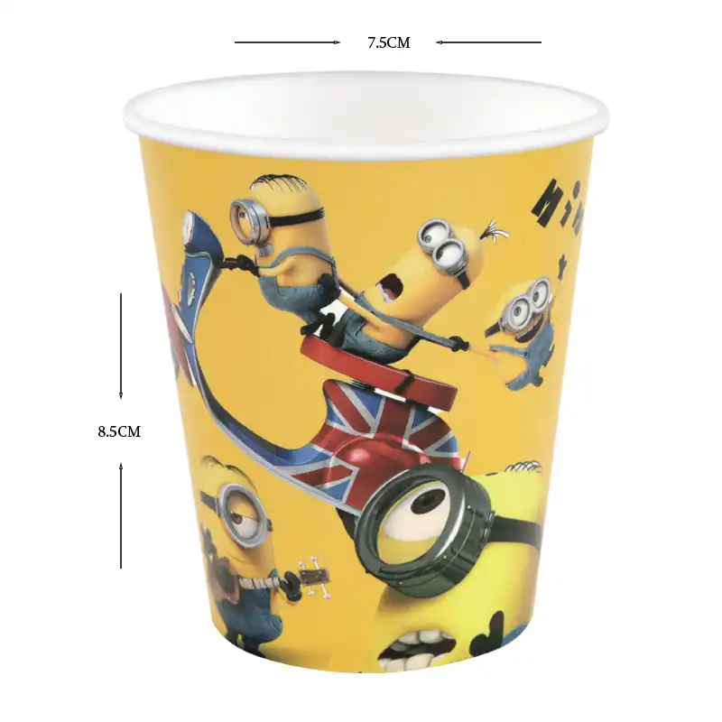 Minions Party Paper Cups - 10 pcs