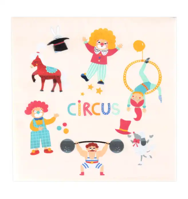 Circus Party Paper Napkins – 16 pcs