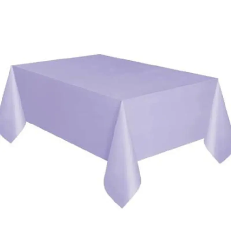 Lavender Plastic Rectangular Table Cover 54 x 108 in