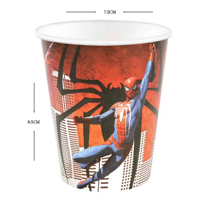 Spider-Man Party Paper Cups - 10 pcs