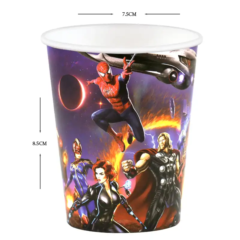 Avengers Party Paper Cups - 10 pcs