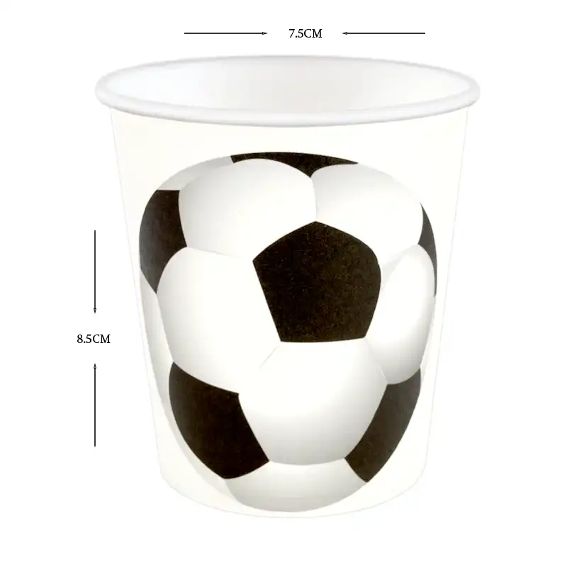 Soccer Party Paper Cups - 10 pcs
