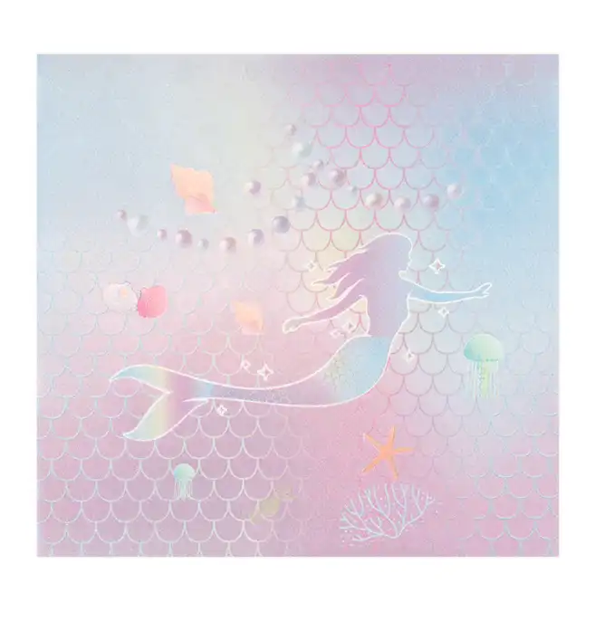 Mermaid Party Paper Napkins – 16 Pcs