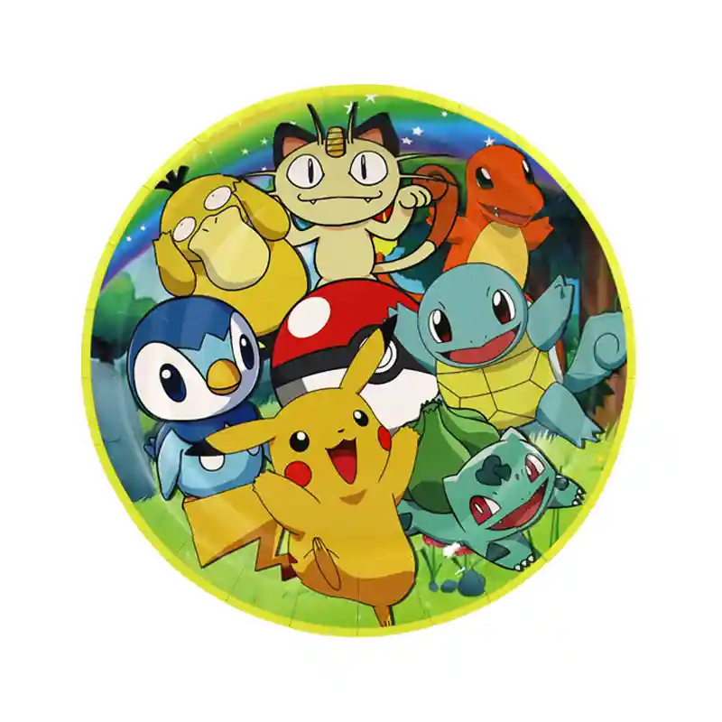 Pokémon Party Plates – 7 Inch, 10 Pcs 