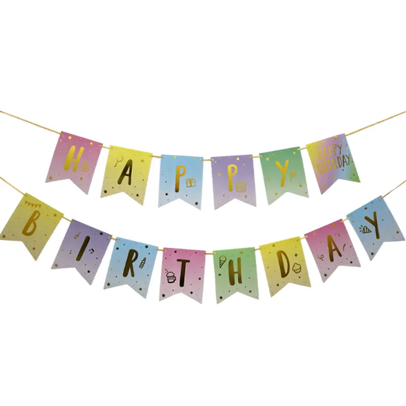Luminous Happy Birthday Banner