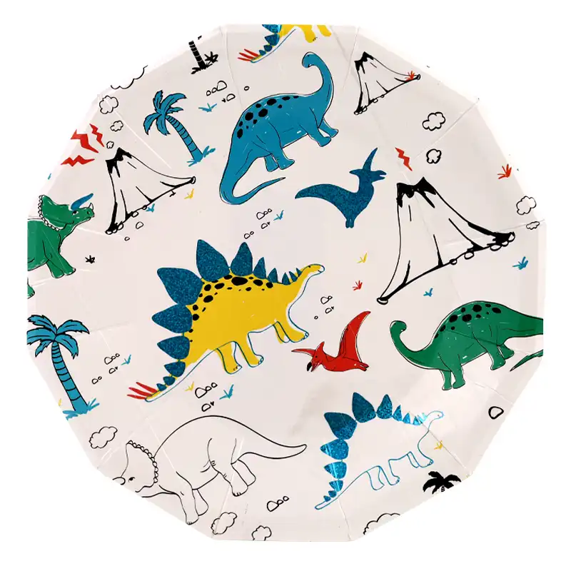 Dinosaur Paper Plates 9 Inch – 8 Pcs