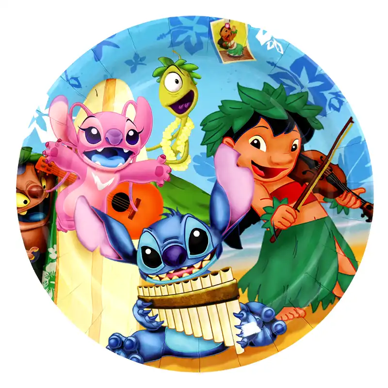 Stitch Party Paper plate – Lilo & Stitch Disney plate - 10 pcs