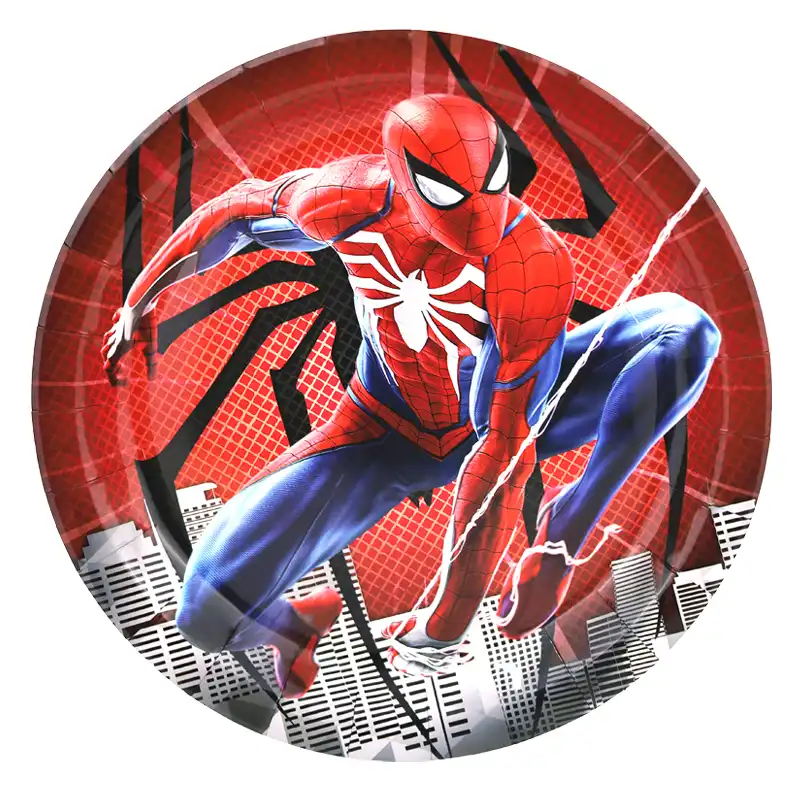 Spiderman Party Plates – 9 Inch, 10 Pcs
