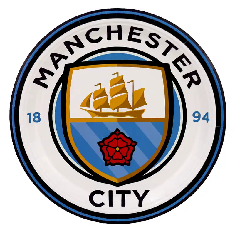 Manchester City Paper Plates 9 Inch – 8 Pcs