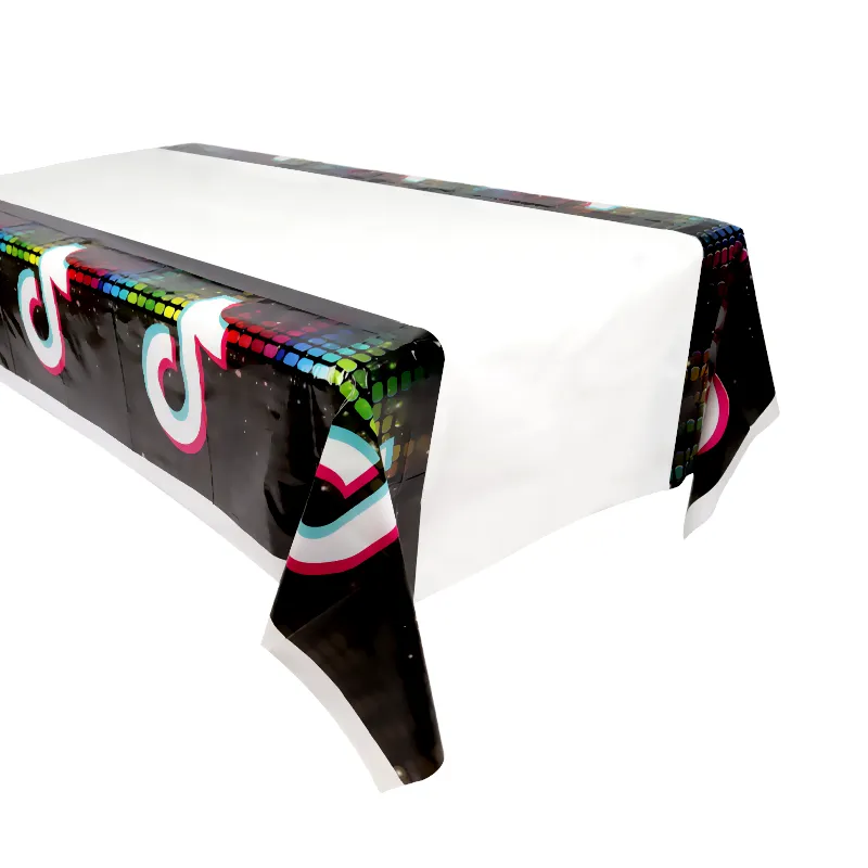 TikTok Theme Table Cover 108×180cm