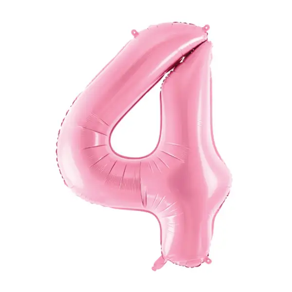 Baby Pink Foil Number Balloon 4 – 40 Inch