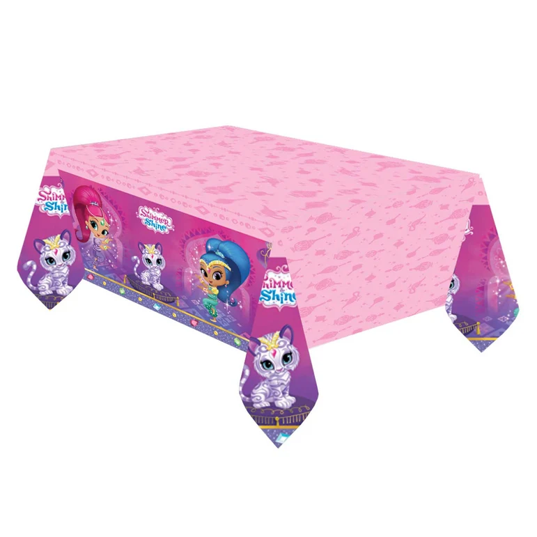 Shimmer & Shine Plastic Tablecover 180 x 120cm