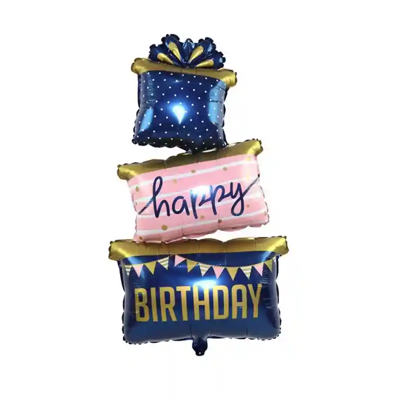 Gift Box String Birthday Balloons