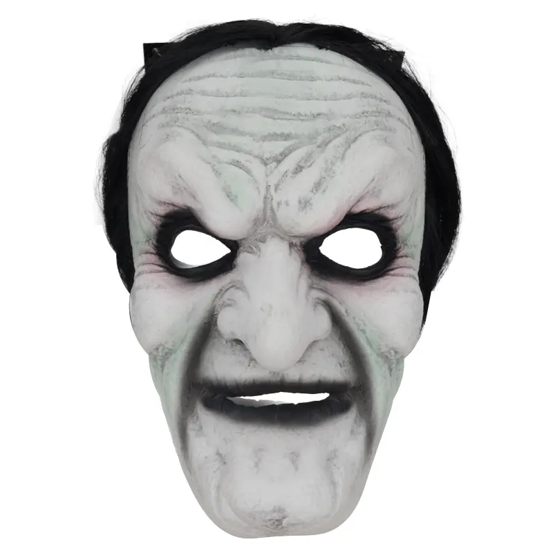Creepy Witch Mask Green Face – Halloween Costume Mask for Adults