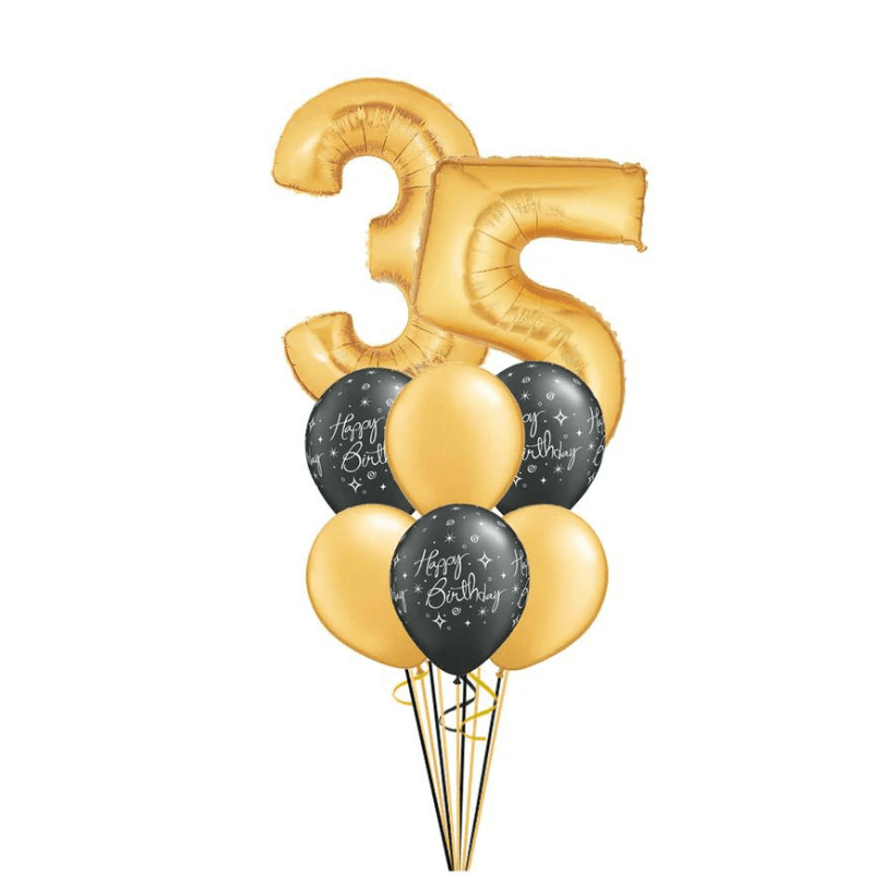 Custom Age Foil & Latex Balloons bouquet