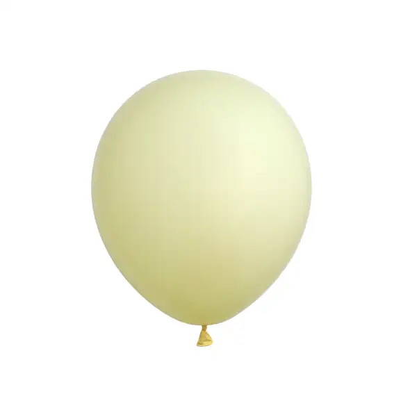 Pastel-Yellow Latex Balloon 11in – Helium Inflated