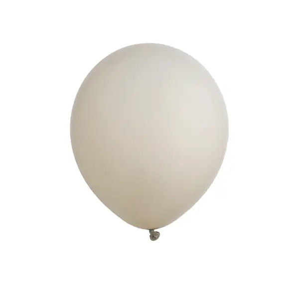 Sand-White Latex Balloon 11in  – Helium Inflated