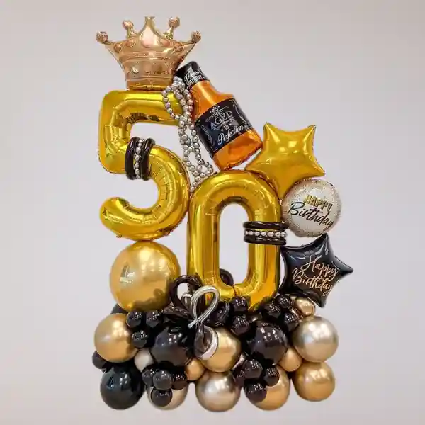 Royal Themed Birthday Balloon Sculpture