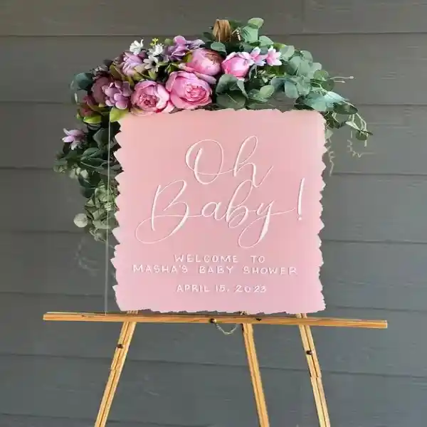 Customised Hand-Painted Glass Sign