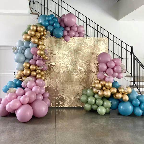 Shimmer Wall Backdrop with Balloons 