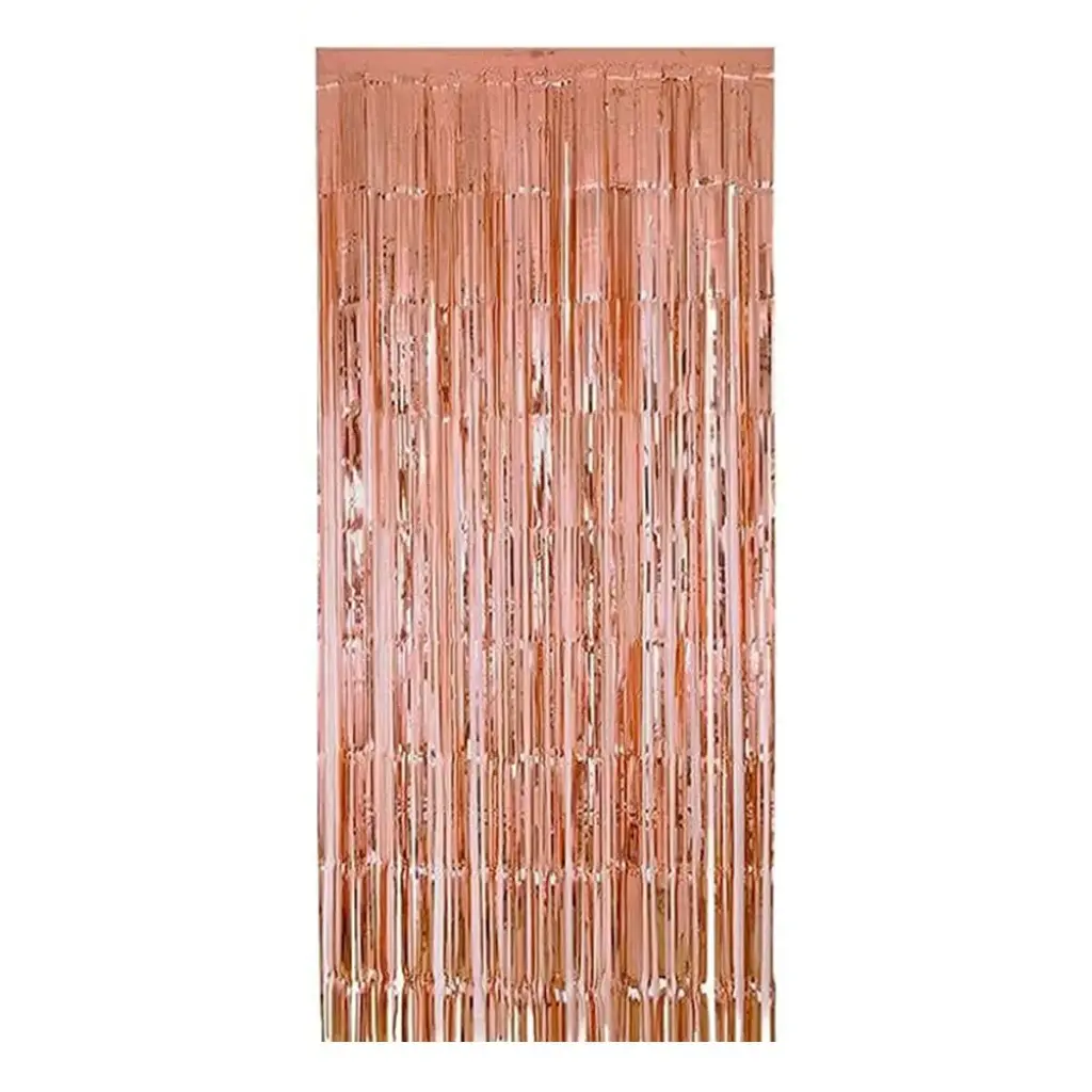 Foil Fringe Curtain – Rose Gold 