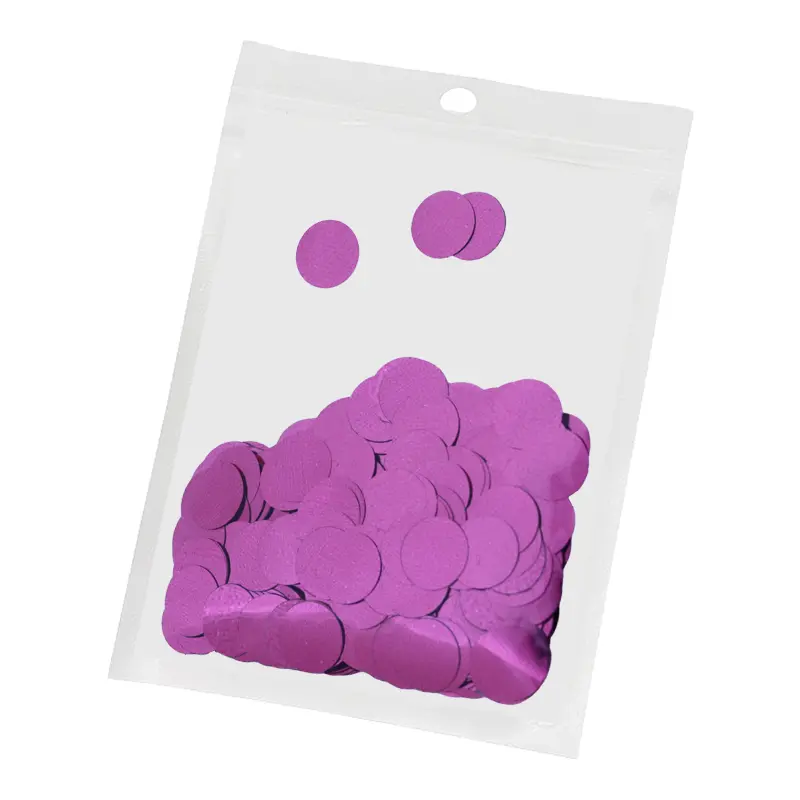 Metallic Purple Confetti Circles – Party Table & Balloon Filler Decoration (1 Pack)