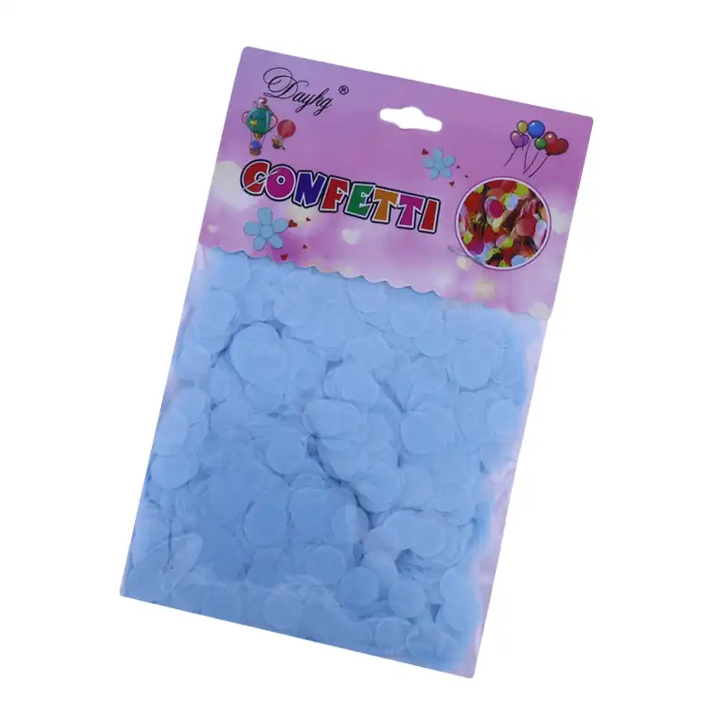 Light Blue Tissue Confetti – Round Paper Table & Balloon Filler (1 Pack)
