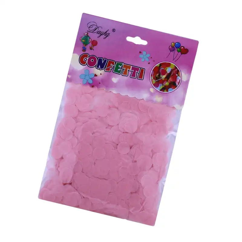 Light Pink Tissue Confetti – Round Paper Table & Balloon Filler (1 Pack)