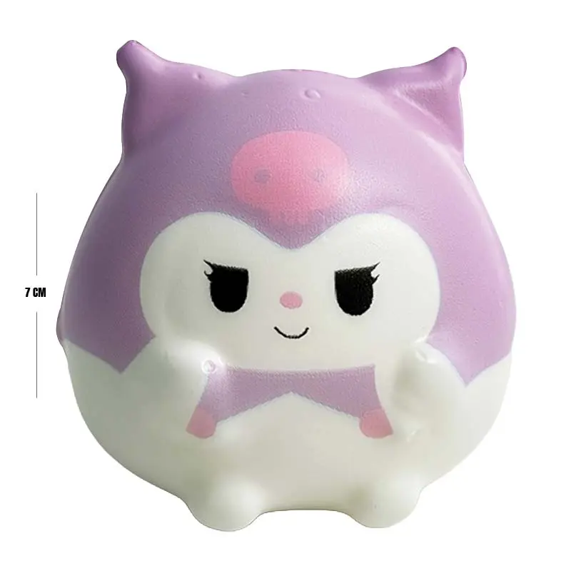 Purple Bow Kitty Squeeze Toy