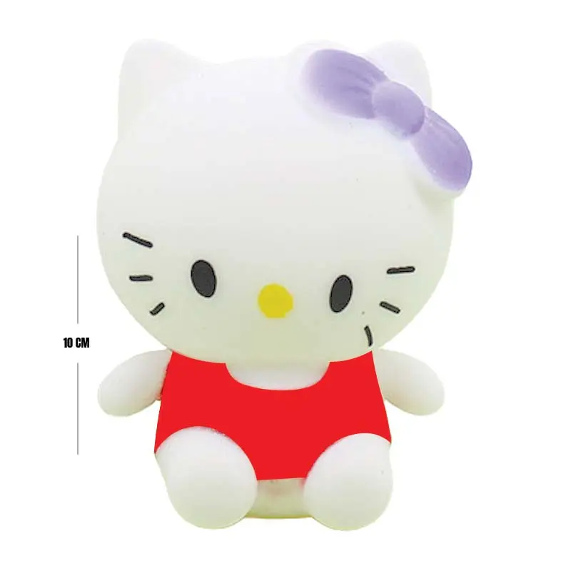 Purple Bow Kitty Squeeze Toy