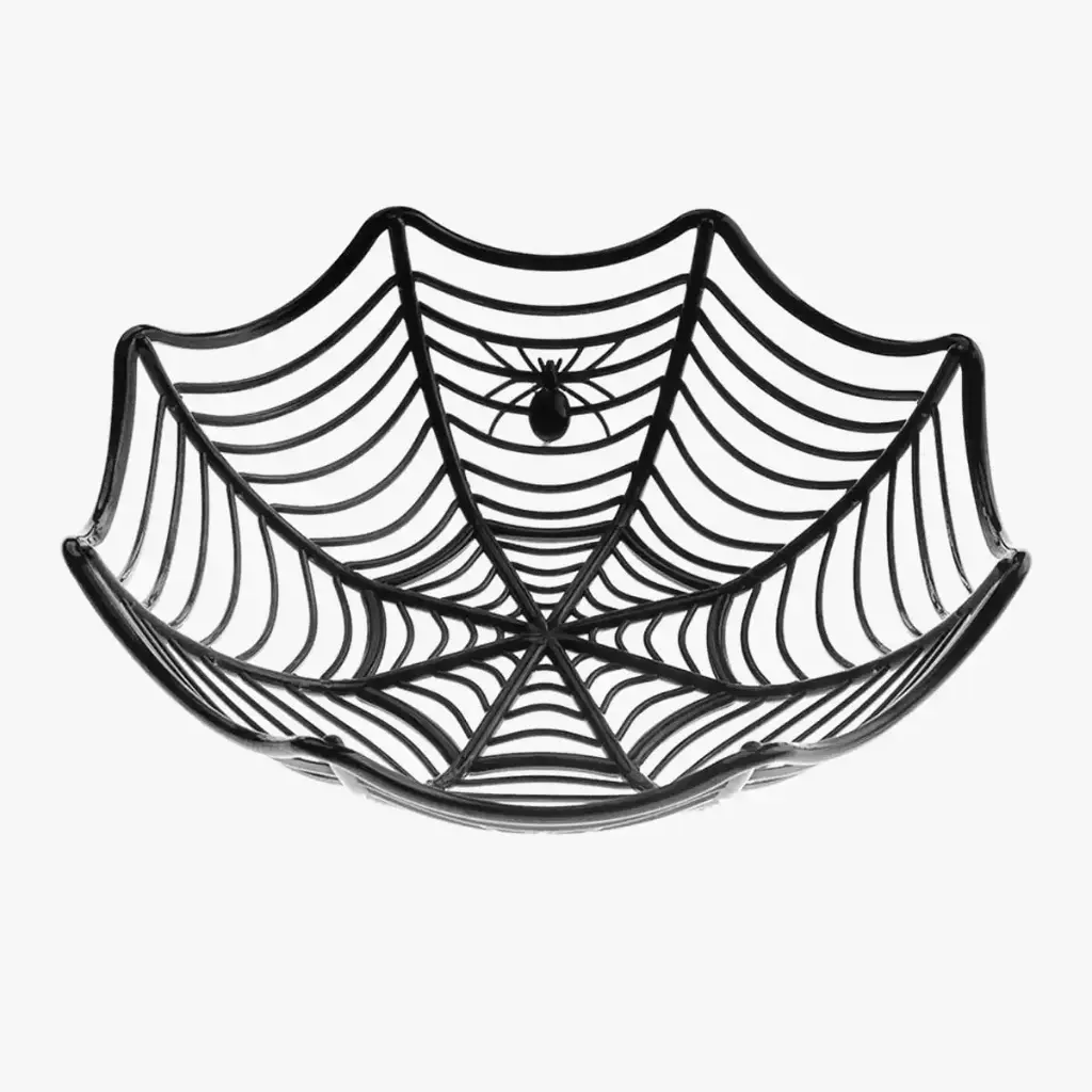 Halloween Web Basket - Black