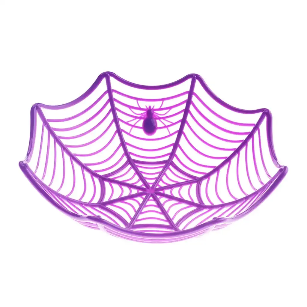 Halloween Web Basket - Purple