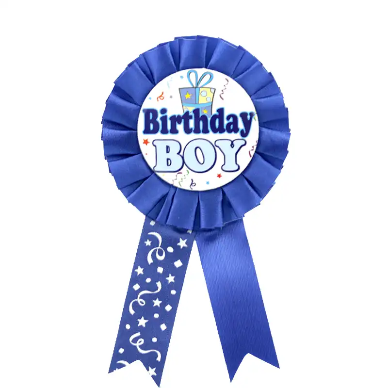 Birthday Boy Rosette Badge