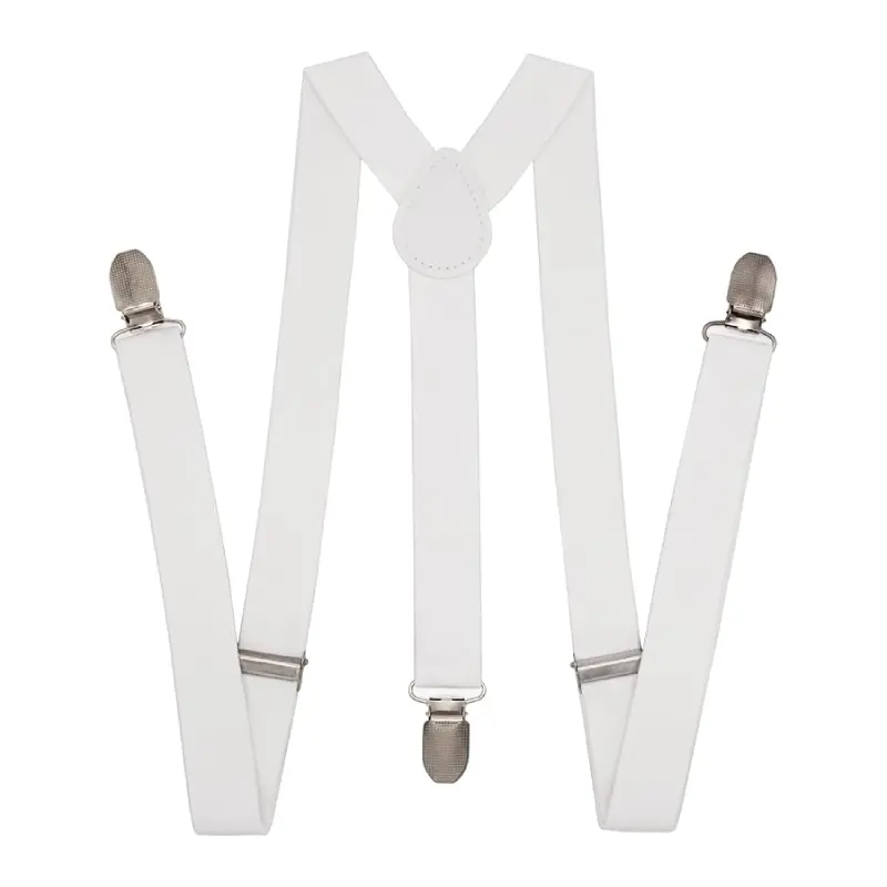 Adult Fashion Suspenders – White