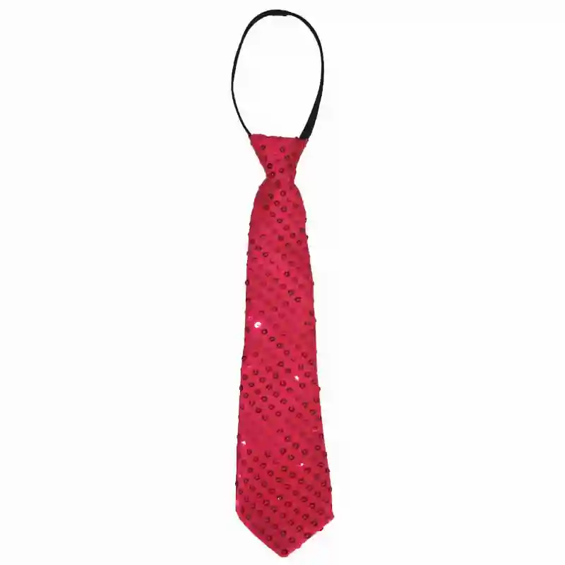 Glittering Sequin Necktie For Kids - Pink