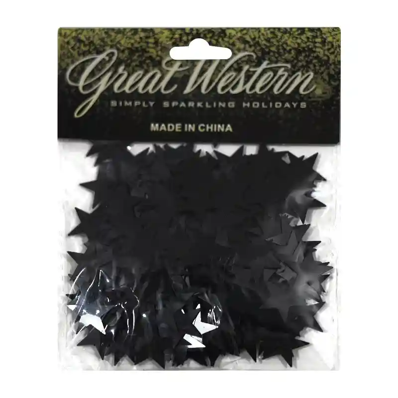 Black Star Confetti