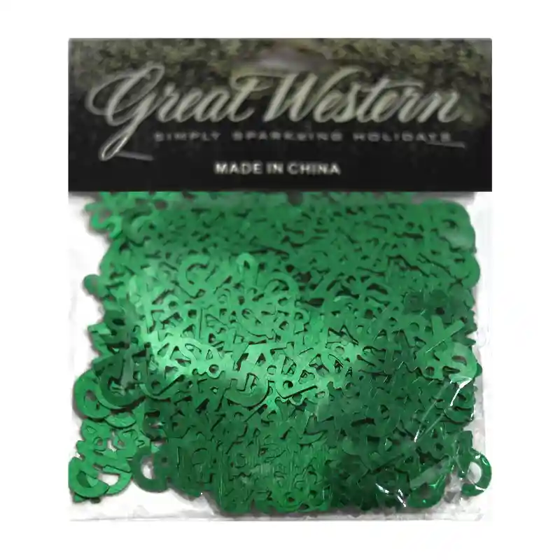 Green Christmas Tree Confetti