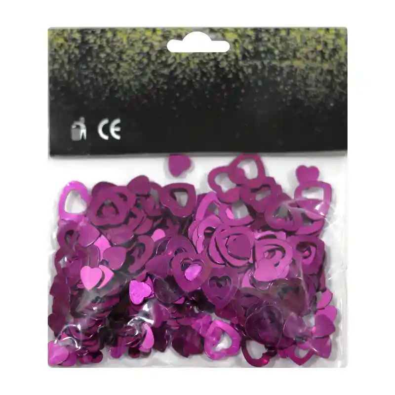 Pink Heart & Ring Confetti