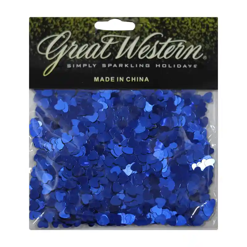 Blue Heart Confetti