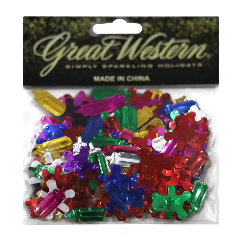 Mixed Christmas Shapes Confetti