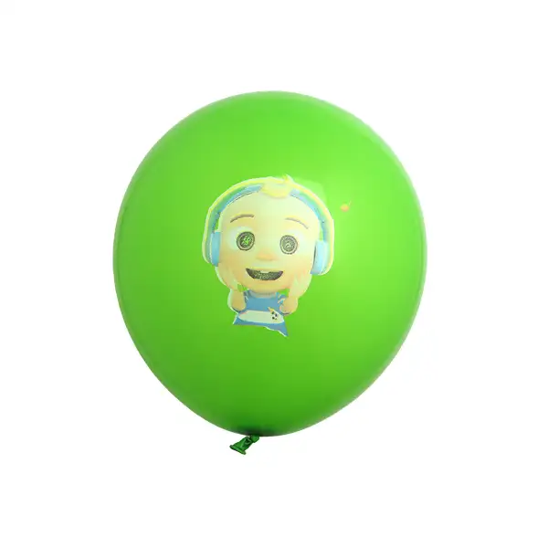 Cocomelon Printed Latex Balloon Green 11in