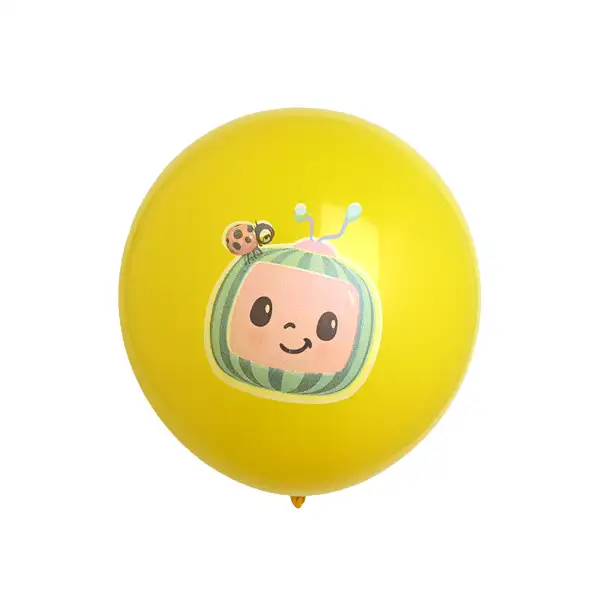 Cocomelon Printed Latex Balloon Yellow – 11in