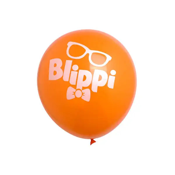 Blippi Printed Latex Balloon Orange – 11in