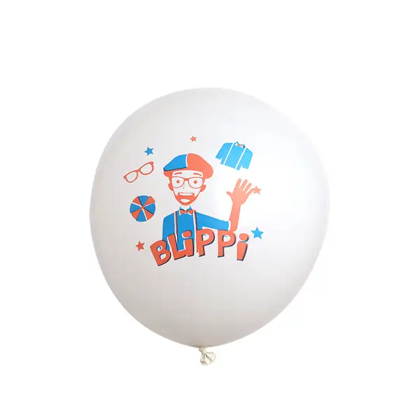 Blippi Printed Latex Balloon White – 11in