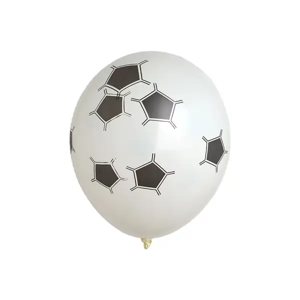 Football Printed Latex Balloon White – 11in