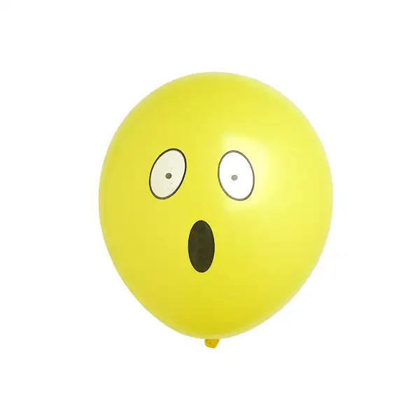 Shocked Face Emoji Balloon Yellow – 11in